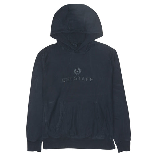 Belstaff Men’s Black 2XL Pullover Hoodie Logo Fleece Top