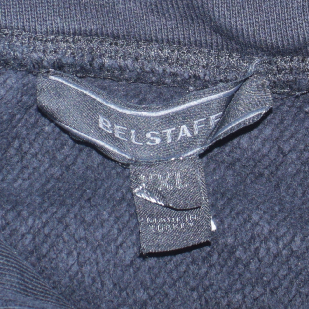 Belstaff Men’s Black 2XL Pullover Hoodie Logo Fleece Top