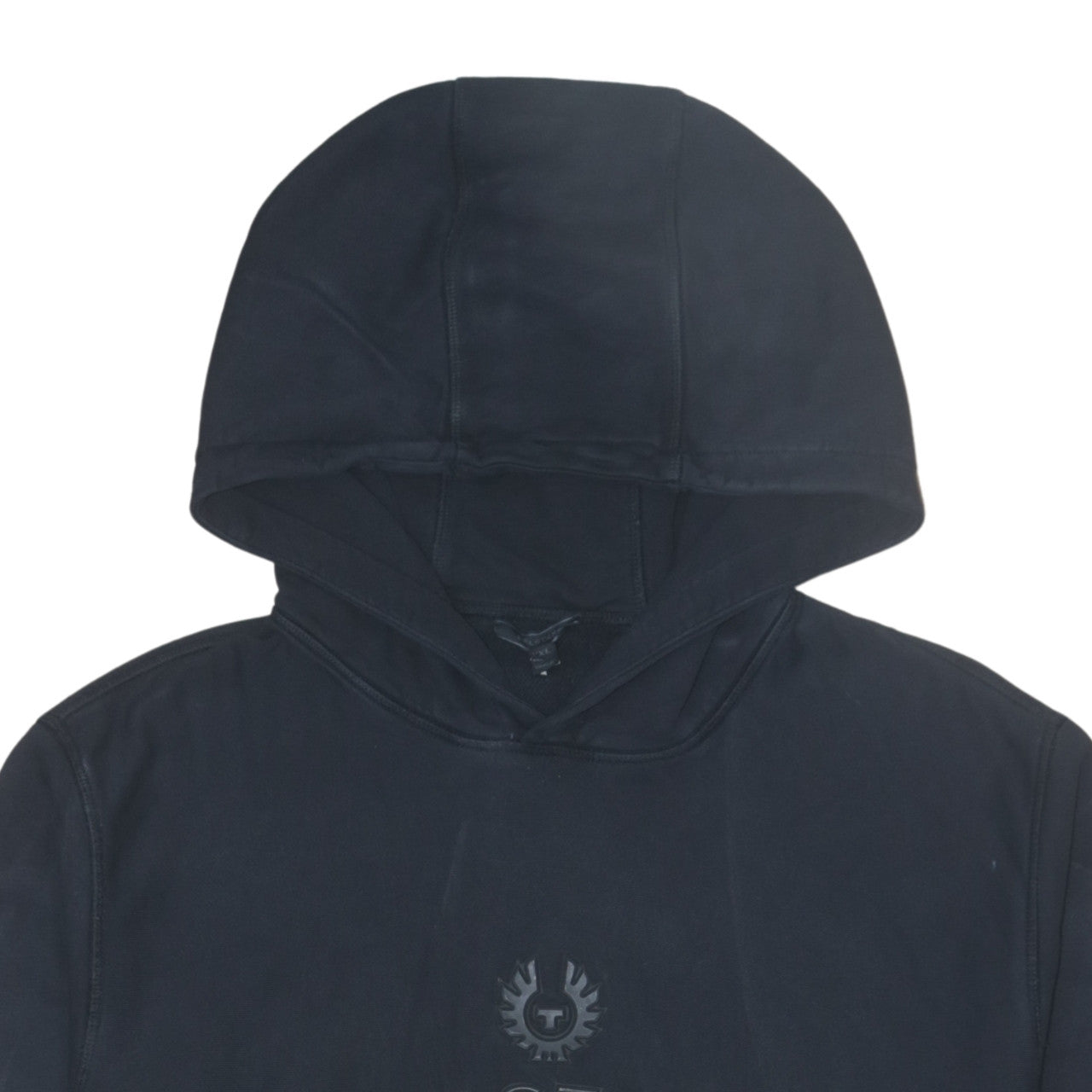 Belstaff Men’s Black 2XL Pullover Hoodie Logo Fleece Top