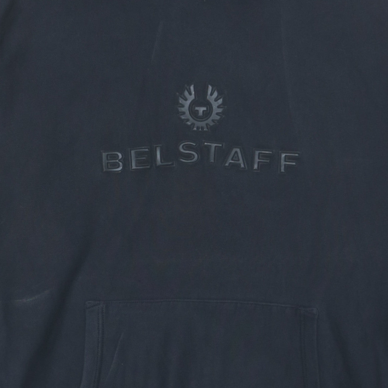 Belstaff Men’s Black 2XL Pullover Hoodie Logo Fleece Top