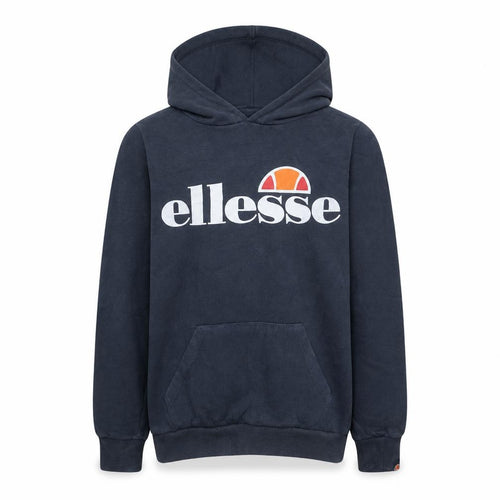 Ellesse Boys Navy Pullover Hoodie 12-13 Years Graphic Print Logo Fleece