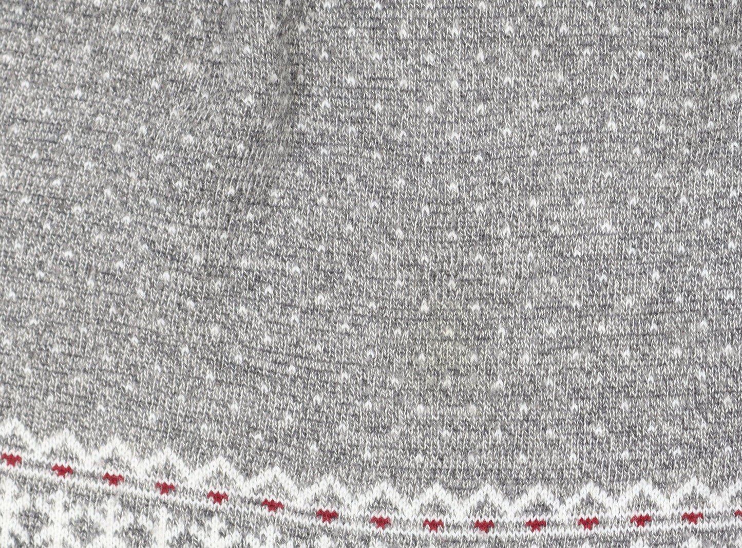 Mantaray Men Grey Fair Isle 1/4 Zip Winter Jumper Size M