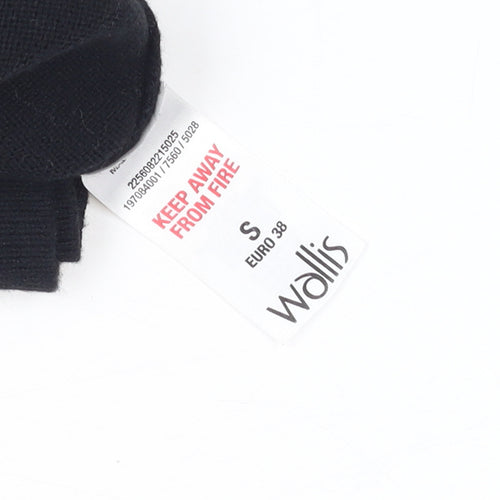 Wallis Women Black Beige Geometric Knit Pullover Jumper S