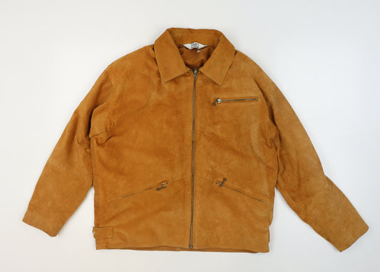 Today's Woman Brown Suede Biker Jacket Women's Size 12