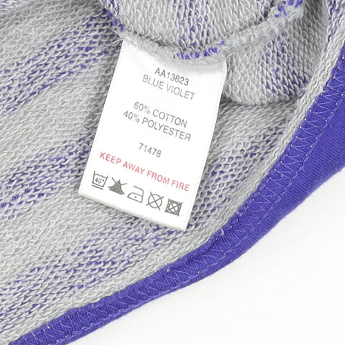 Cotton Traders Women’s Blue Stripe Cotton Blend Pullover Jumper Size 14