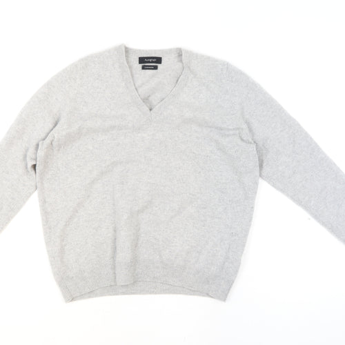 Marks and Spencer Autograph Men’s Grey Cashmere V-Neck Jumper L