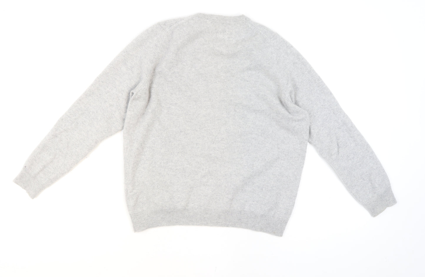 Marks and Spencer Autograph Men’s Grey Cashmere V-Neck Jumper L