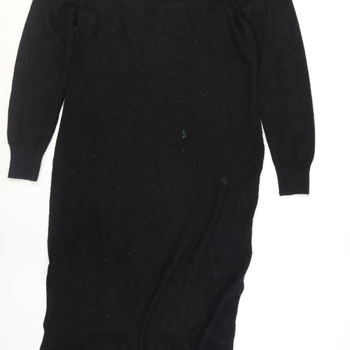 Tahari Women's Black Knit Long Button Coatigan Size XL