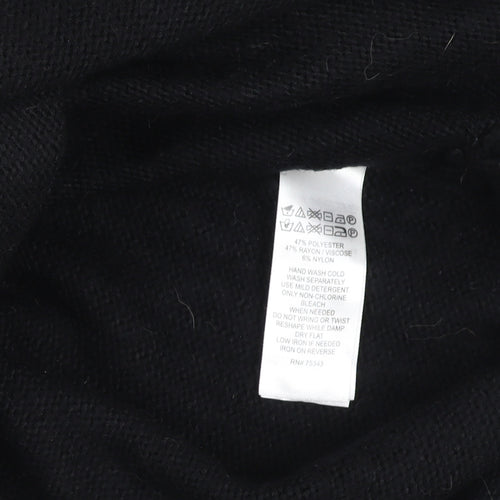 Tahari Women's Black Knit Long Button Coatigan Size XL