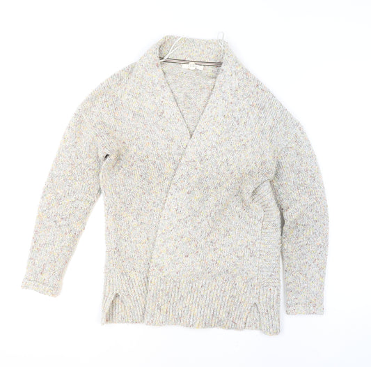 White Stuff Women's Multicoloured Chunky Knit Cardigan UK 10