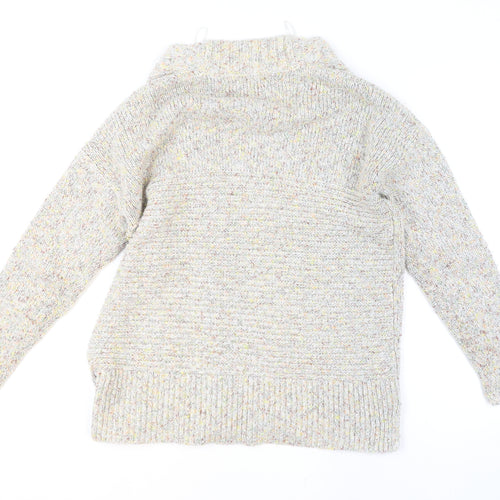 White Stuff Women's Multicoloured Chunky Knit Cardigan UK 10