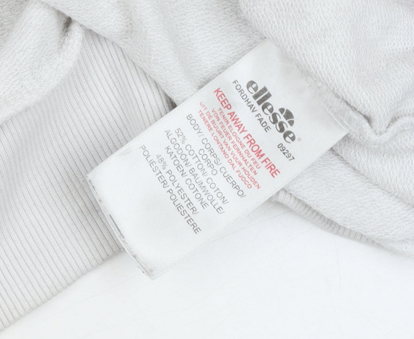 Ellesse Womens Pink Ombre Crew Neck Sweatshirt UK 12 Cotton Blend