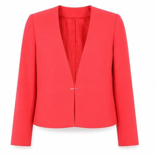 Mango Women Red Tailored Lined Slim Fit Blazer Size 12
