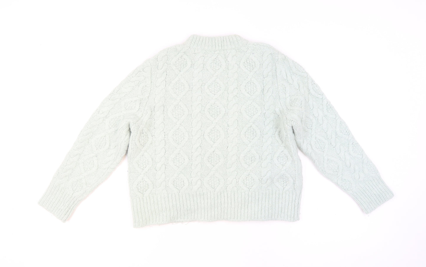 Mint Velvet Women's Ivory Cable-Knit Wool Alpaca Jumper M
