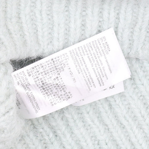 Mint Velvet Women's Ivory Cable-Knit Wool Alpaca Jumper M
