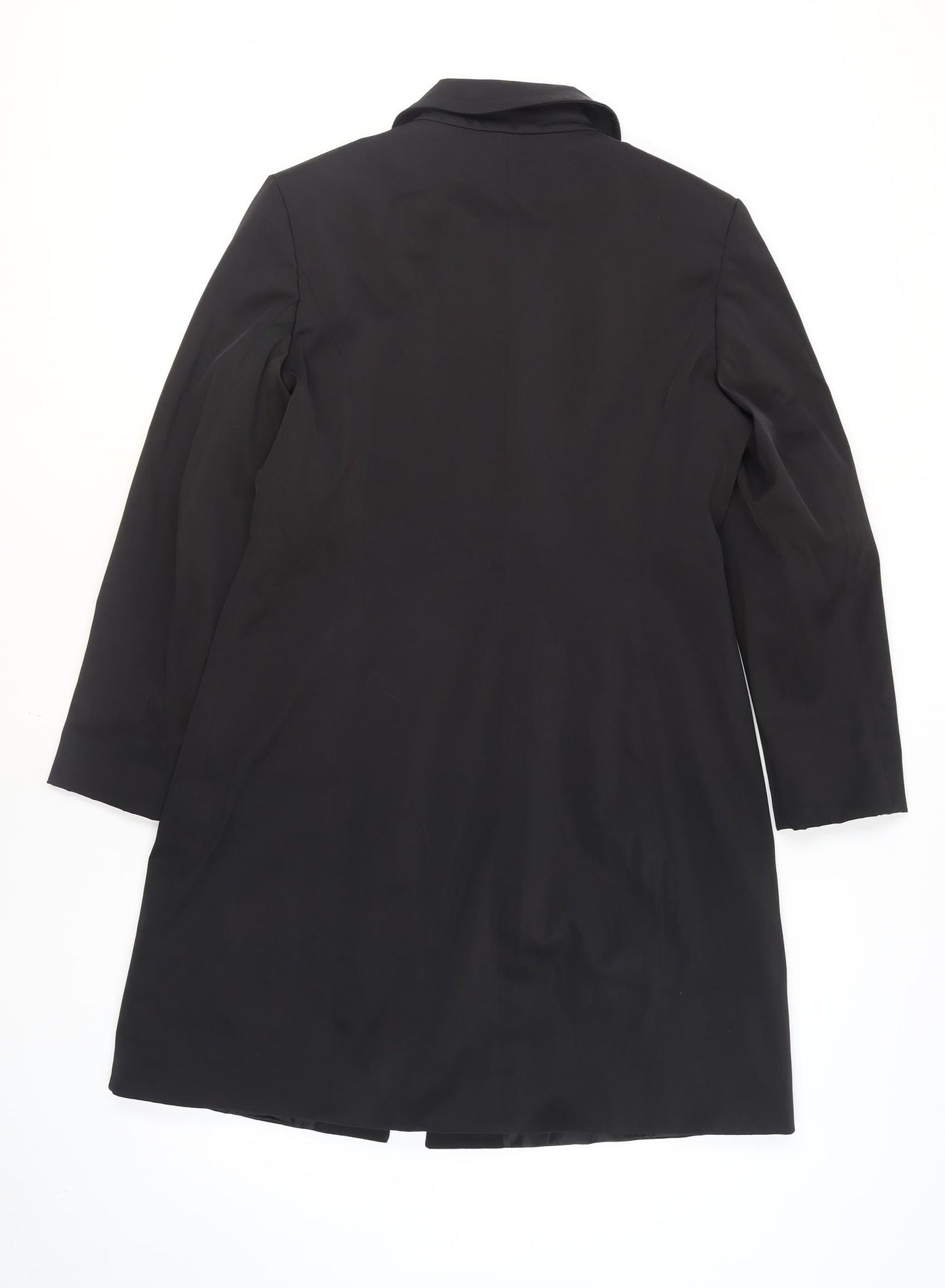 Florence + Fred Women's Black Long Trench Coat Size 14