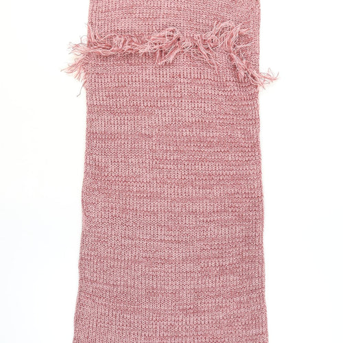 PrettyLittleThing Women Pink Size 12 Knit Tassel Bodycon Midi Dress