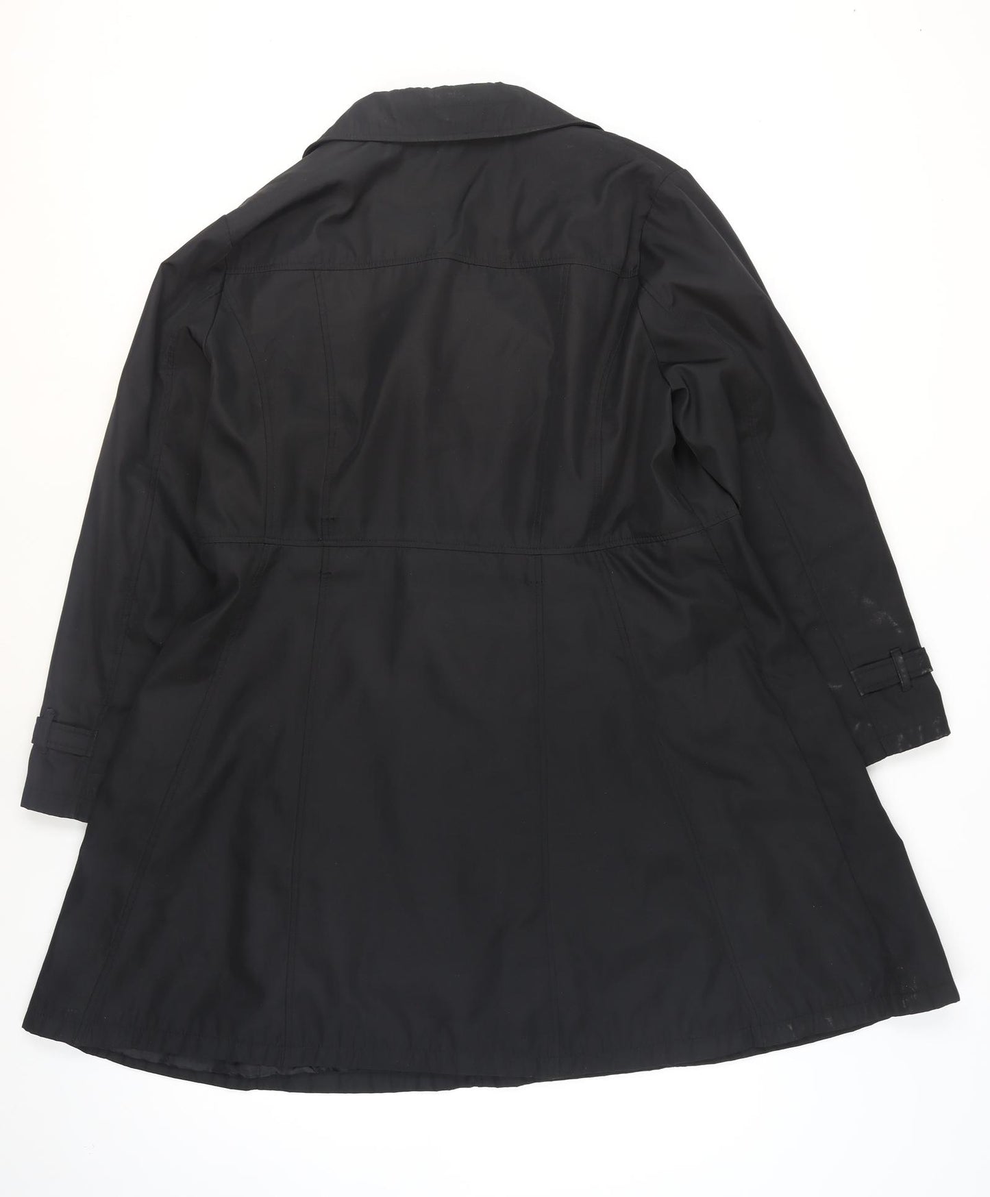 Simply Be Women's Black Mid-Length Pea Coat Size 18
