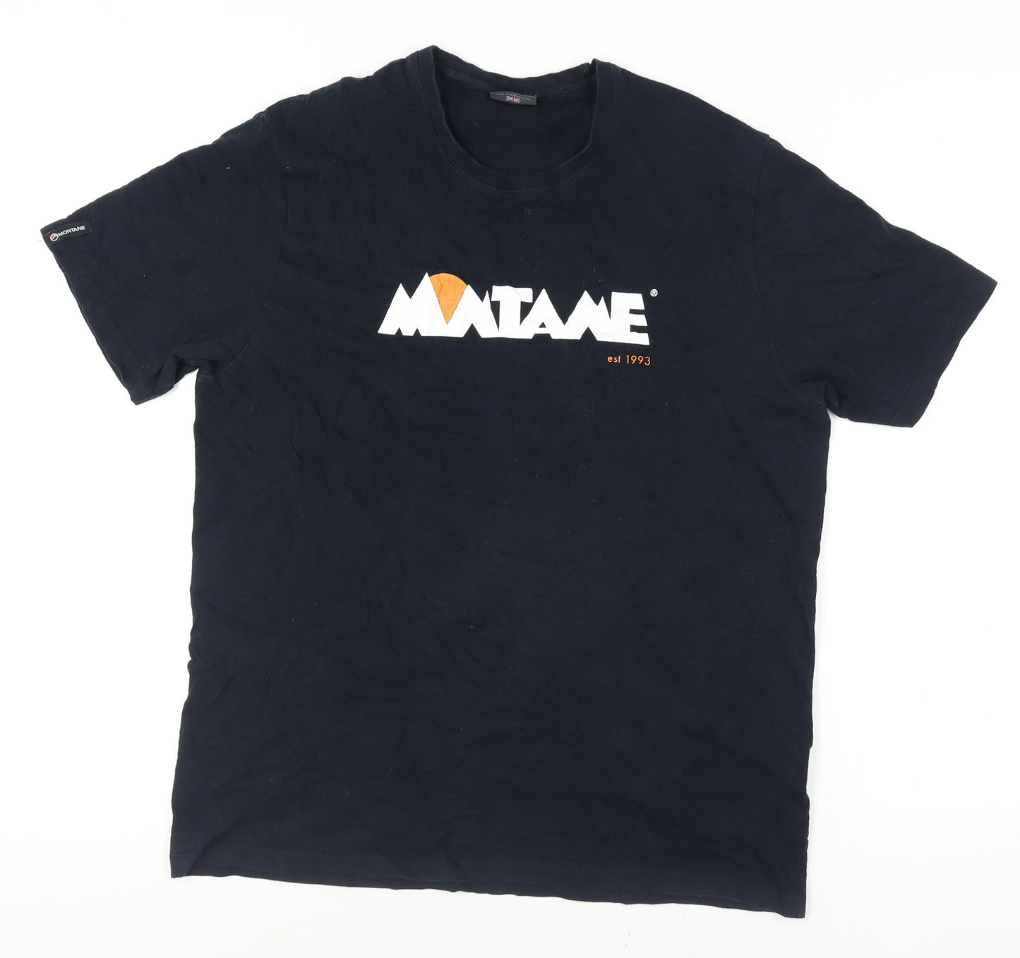 Montane Men's Black Large Active T-Shirt Outdoor Hiking Top