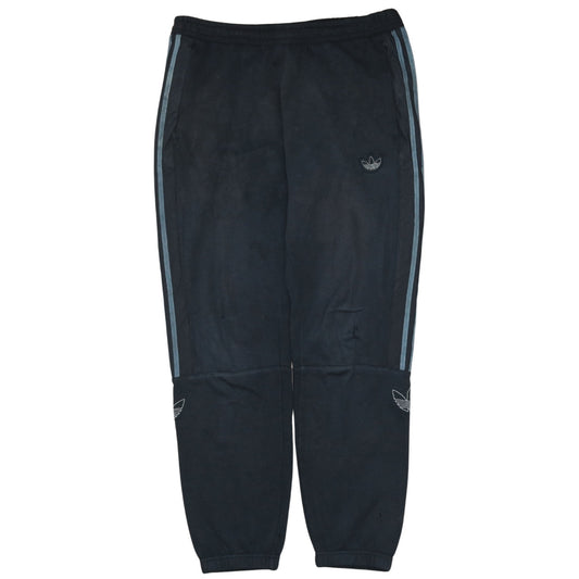 Adidas Men Black Jogger Fleece Activewear Trousers Size L