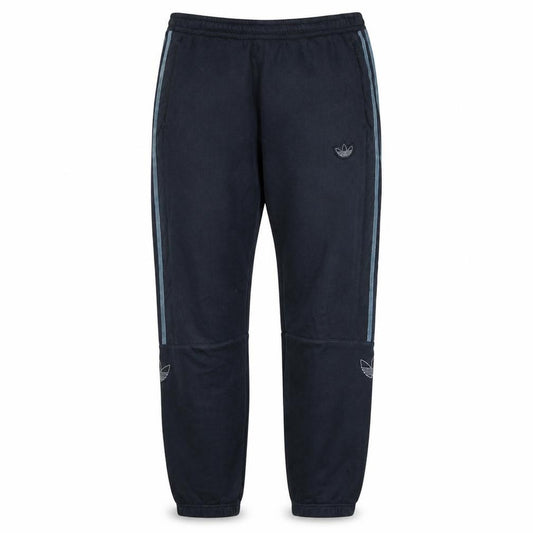 Front view of Adidas Men Black Jogger Fleece Activewear Trousers, size L
