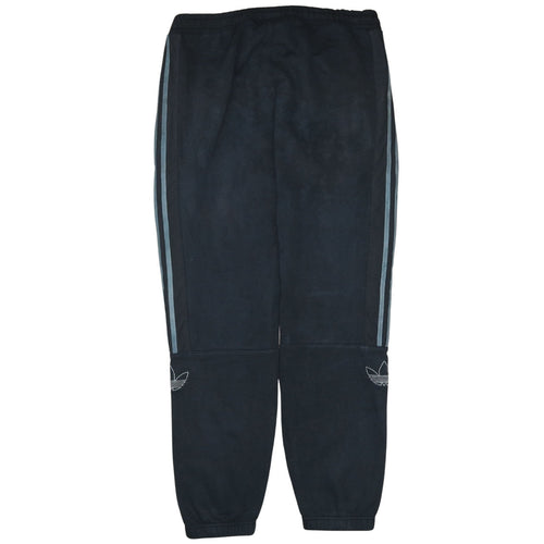Adidas Men Black Jogger Fleece Activewear Trousers Size L
