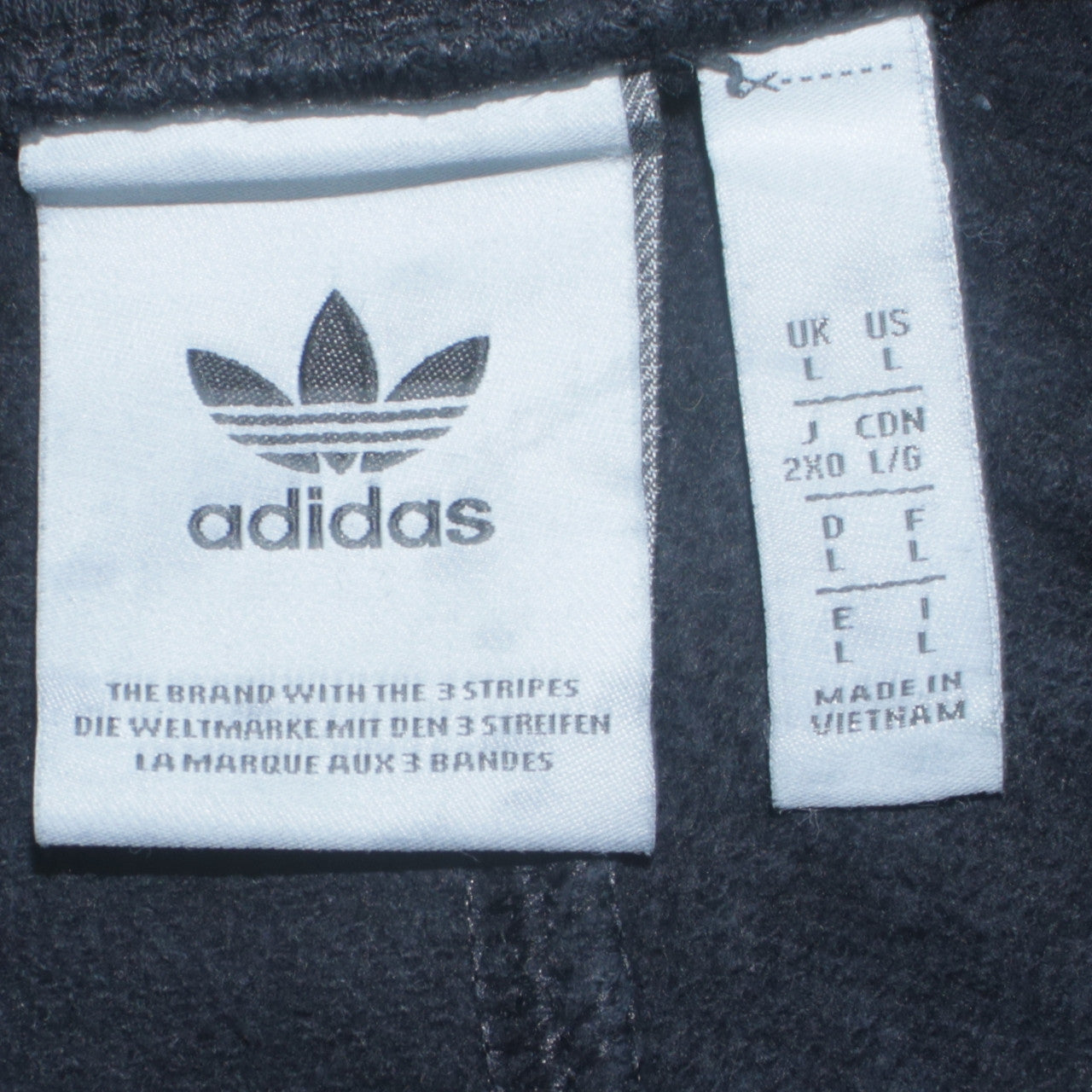 Adidas Men Black Jogger Fleece Activewear Trousers Size L