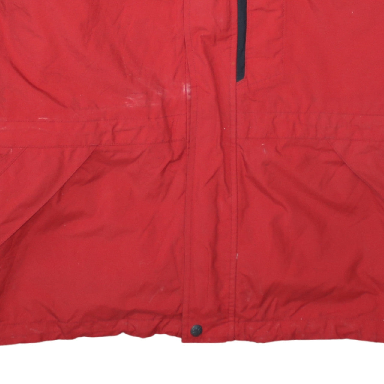 Jack Wolfskin Men Red Waterproof Hooded Parka Jacket Size M