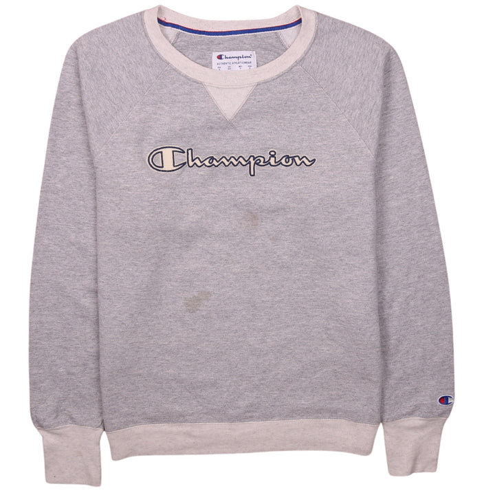 Champion Men's Grey Pullover Sweatshirt M Logo Athletic