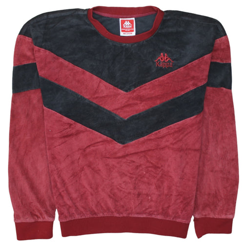 Kappa Women’s Black & Maroon Pullover Sweatshirt Medium