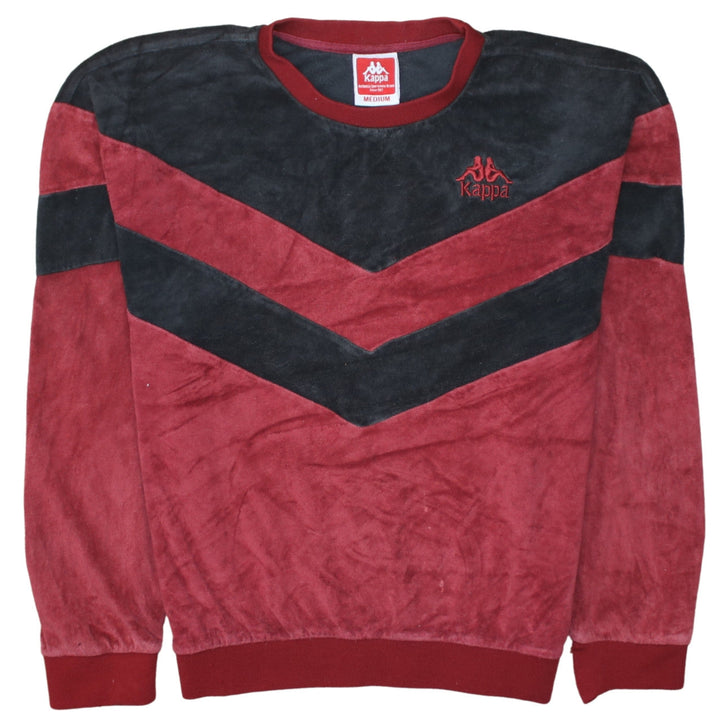 Kappa Women’s Black & Maroon Pullover Sweatshirt Medium