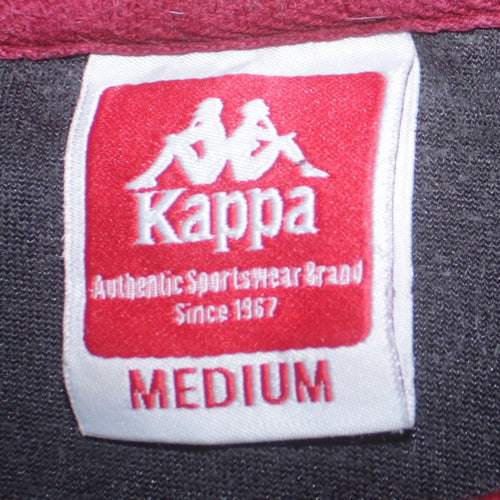 Kappa Women’s Black & Maroon Pullover Sweatshirt Medium