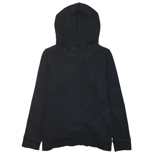 Adidas Women's Black Logo Pullover Hoodie Size 8 Regular Fit