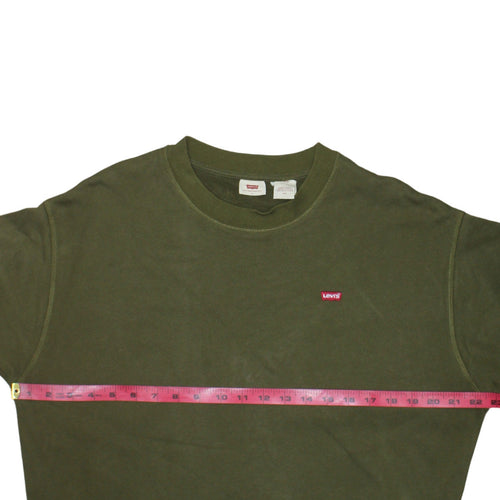 Levi's Women's Green Crew Neck Pullover Sweatshirt Size L