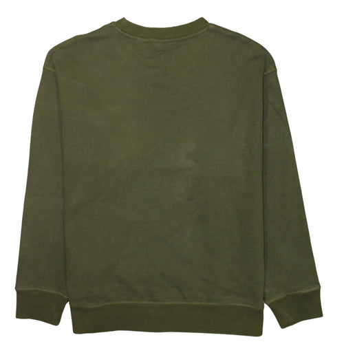 Levi's Women's Green Crew Neck Pullover Sweatshirt Size L