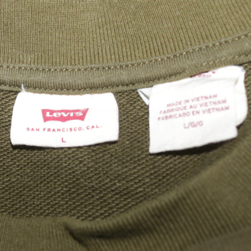 Levi's Women's Green Crew Neck Pullover Sweatshirt Size L