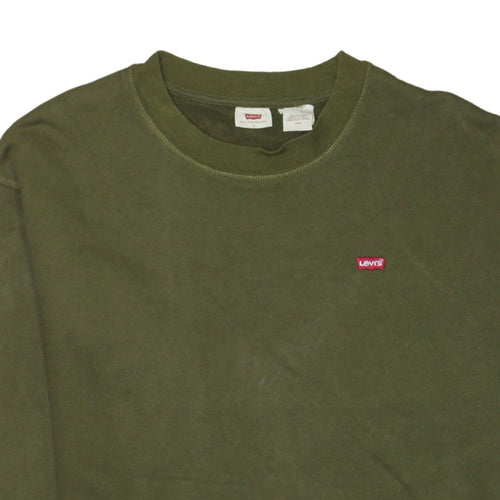 Levi's Women's Green Crew Neck Pullover Sweatshirt Size L