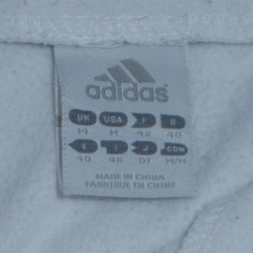 Adidas Women White Size 14 Long Sleeve Pullover Sweatshirt