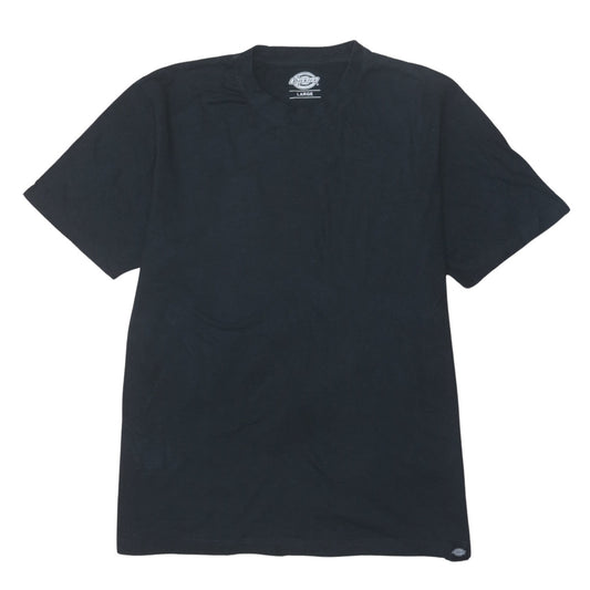 Dickies Men’s Black Crew Neck Cotton Short Sleeve T-Shirt Size L