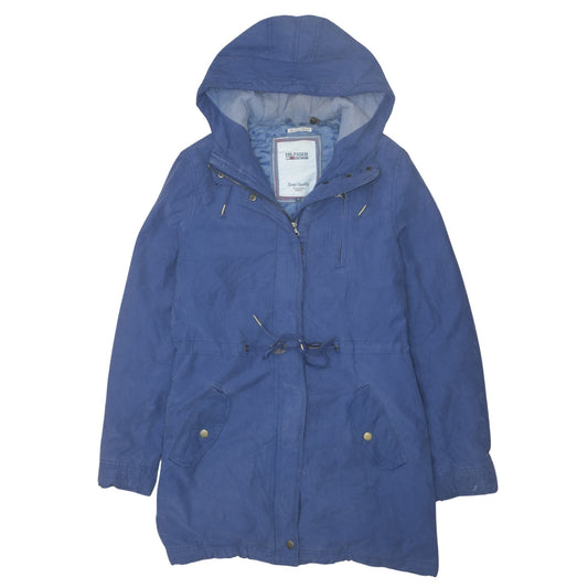 Hilfiger Denim Women's Blue Hooded Parka Jacket Size S