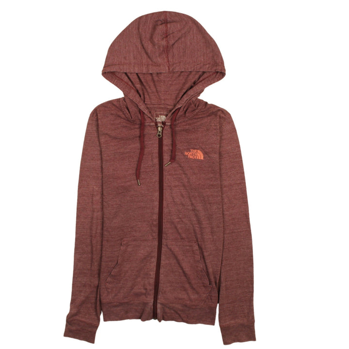 The North Face Womens Red Full Zip Hoodie Size M Standard Fit