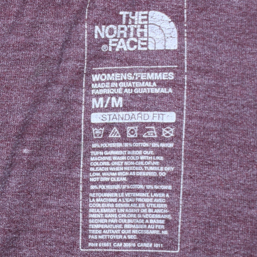 The North Face Womens Red Full Zip Hoodie Size M Standard Fit