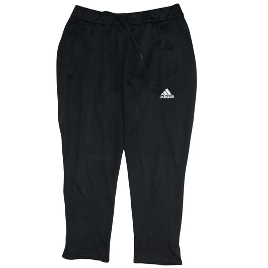 adidas Men Black L Track Pants Tapered Fit Quick Dry Sportswear