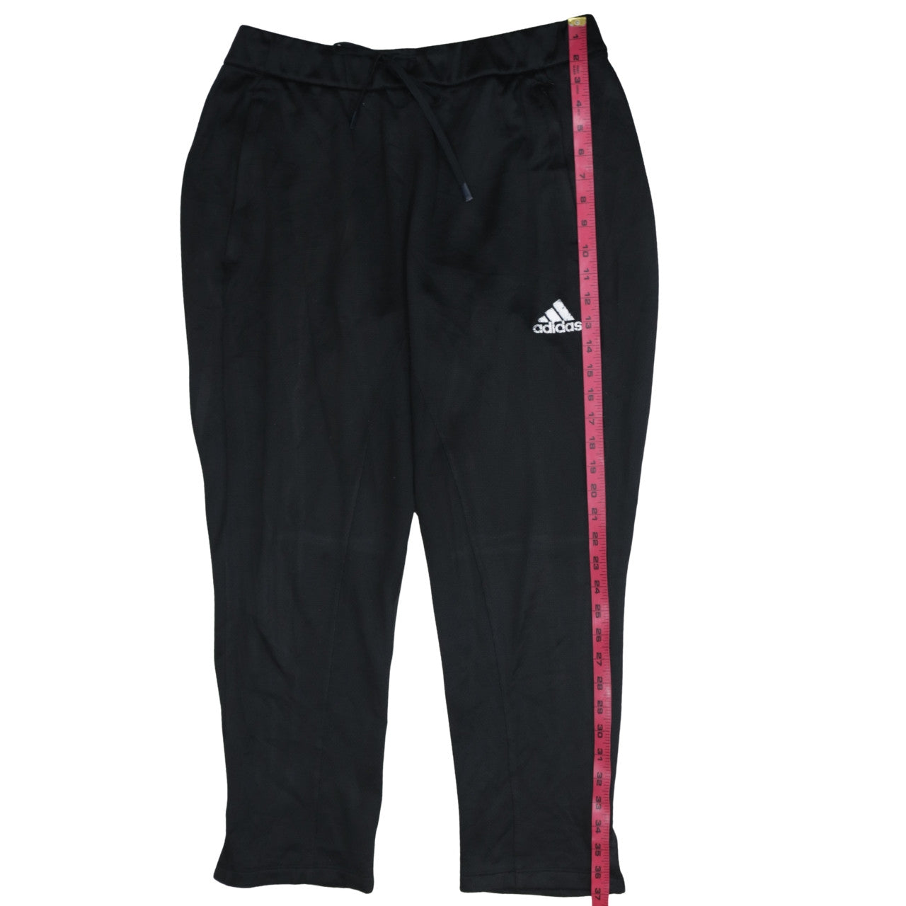 adidas Men Black L Track Pants Tapered Fit Quick Dry Sportswear