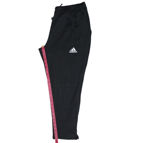 adidas Men Black L Track Pants Tapered Fit Quick Dry Sportswear