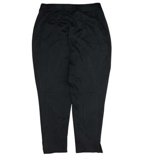 adidas Men Black L Track Pants Tapered Fit Quick Dry Sportswear