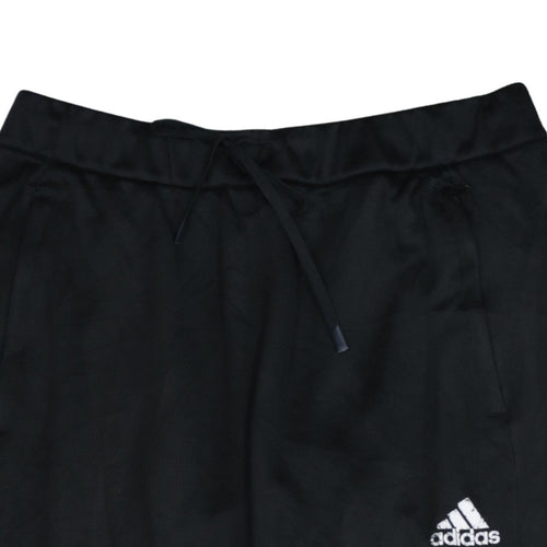 adidas Men Black L Track Pants Tapered Fit Quick Dry Sportswear