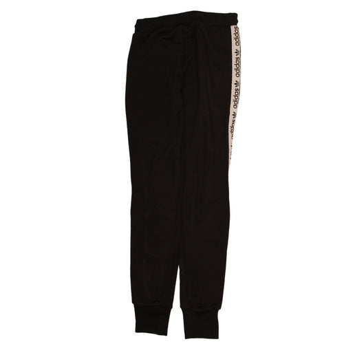 Adidas Women's Black Size 10 Jogger Sweatpants Logo Side Stripe
