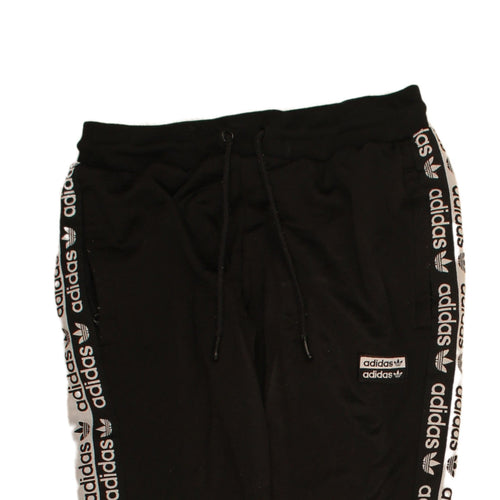 Adidas Women's Black Size 10 Jogger Sweatpants Logo Side Stripe