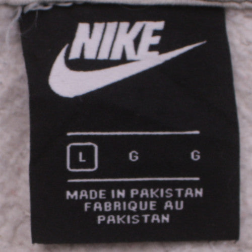 Nike Men's Grey Pullover Hoodie L Sports Graphic Print